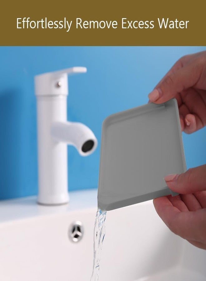 QUITESIDE Bathroom Soap Holder Made of Plastic, Non-Drill Wall Mount Magic Sticker Self-Adhesive Surface with Detachable Drain Tray (Pack of 1) - Image 5